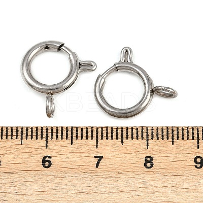 304 Stainless Steel Spring Ring Clasps LS-STAS-B095-05F-P-1