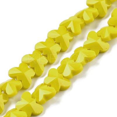 Opaque Color Glass Beads Strands EGLA-L045-I-B01-1