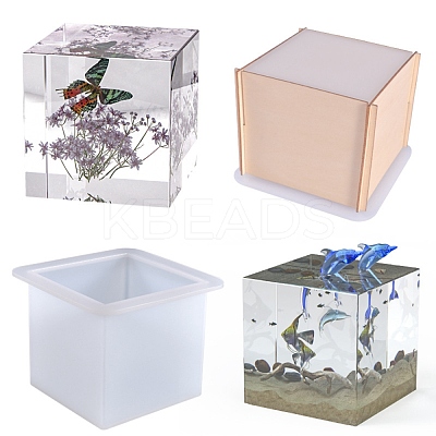 Cube Specimen Decoration Silicone Molds DIY-L065-10-1