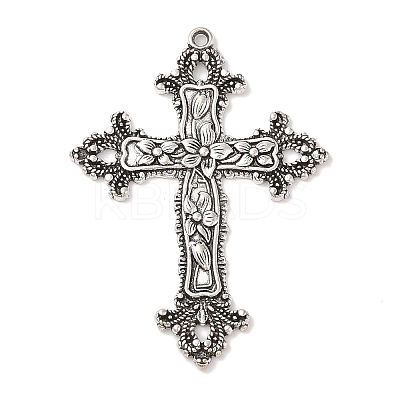 Tibetan Style Alloy Big Gothic Pendants X-TIBEP-A20541-AS-FF-1