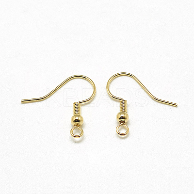 Brass Earring Hooks X-KK-T032-006G-1