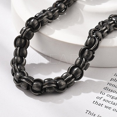 304 Stainless Steel Link Chain Bracelets for Women Men BJEW-A031-04C-AS-1