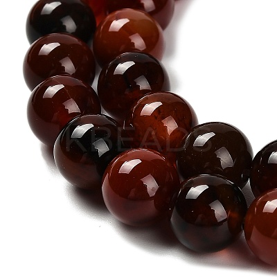 Dyed Natural Agate Beads Strands G-G203-10A-10mm-1