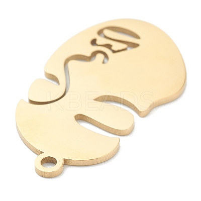 Ion Plating(IP) 304 Stainless Steel Pendants STAS-P276-01C-G-1