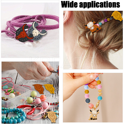 16Pcs 8 Style Food Grade Eco-Friendly Silicone Beads SIL-CA0001-75-1
