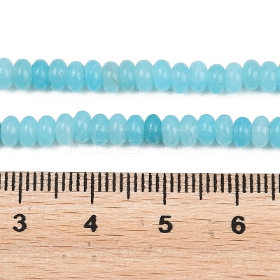 Natural White Jade Beads Strands G-L635-A02-4x2mm-07-1
