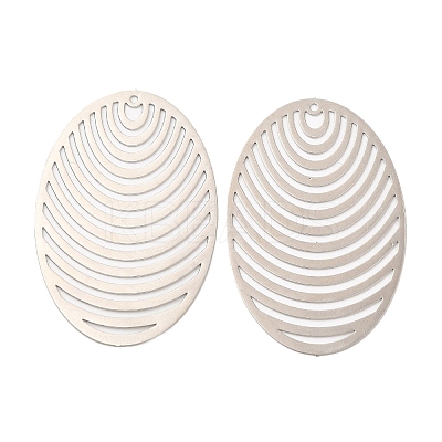 Long-Lasting Plated Brass Filigree Pendants KK-K336-31P-1
