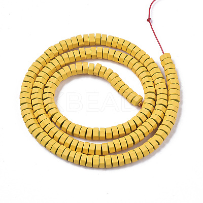Spray Painted Non-magnetic Synthetic Hematite Beads Strands G-R468-02C-11-1