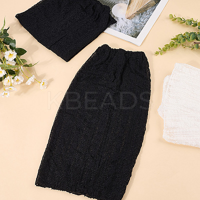 2 Pairs 2 Colors Polycotton Leg Sleeves AJEW-CY0001-30-1
