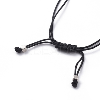 Unisex Adjustable Nylon Thread Cord Braided Beaded Bracelets BJEW-JB04714-1