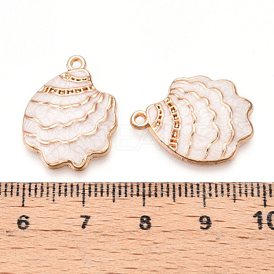 Rack Plating Alloy Enamel Pendant X-ENAM-Q449-12G-04-1