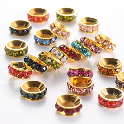 Grade A Brass Rhinestone Beads RB-H062-M-1