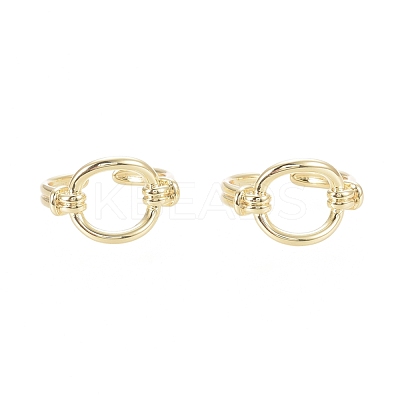 Brass Cuff Rings RJEW-F103-01-G-1