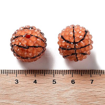 Resin Rhinestone Beads RESI-TAC0005-011B-1