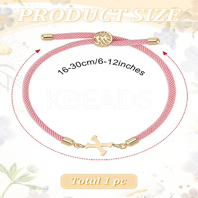 1Pc Adjustable Nylon Cord Slider Bracelets for Women BJEW-LP0001-32X-03-1