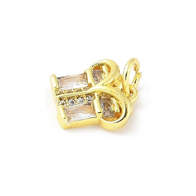 Brass Micro Pave Cubic Zirconia Pendants KK-Z101-02G-03-1