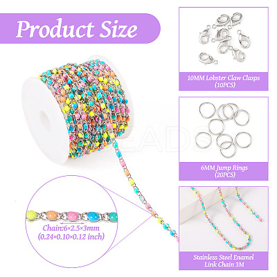 DIY Chain Bracelet Necklace Making Kit CHC-TA0006-73-1