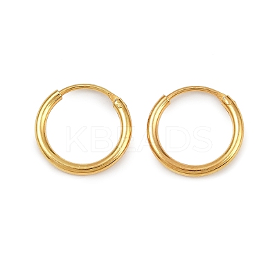 925 Sterling Silver Hoop Earrings STER-B008-01A-G-1
