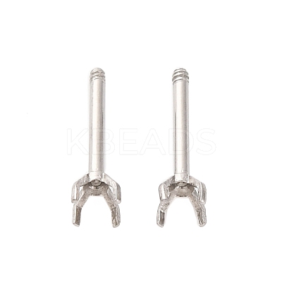304 Stainless Steel Stud Earring Findings STAS-B091-02A-02P-1