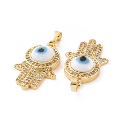Brass Micro Pave Cubic Zirconia Pendants ZIRC-F136-03G-08-1
