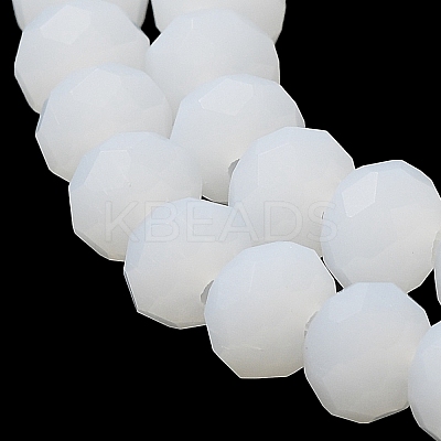 Imitation Jade Solid Color Glass Beads Strands EGLA-A034-J10mm-MD05-1