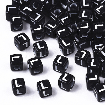 Opaque Acrylic Beads LS-SACR-N002-01L-1