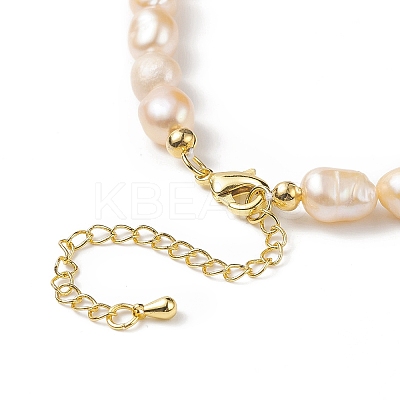 Natural Pearl Beaded Necklaces for Women NJEW-JN04107-1
