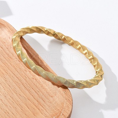 304 Stainless Steel Stretch Bangles for Women LS-BJEW-P315-02A-G-1