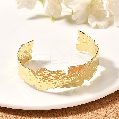 Rack Plating Brass Cuff Bangles BJEW-A137-06G-1