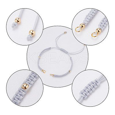 Braided Nylon Bracelet Making AJEW-PH0001-18-1