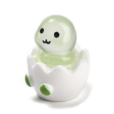 Broken Shell Animal Luminous Resin Display Decorations DJEW-M010-02A-1