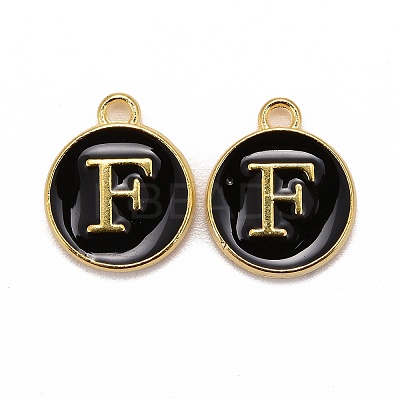 Golden Plated Alloy Charms X-ENAM-S118-02F-1