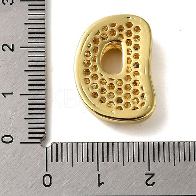 Rack Plating Brass Micro Pave Clear Cubic Zirconia Perdants KK-C067-11G-D-1