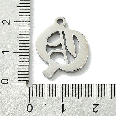 Non-Tarnish 201 Stainless Steel Pendants STAS-B055-01P-Q-1