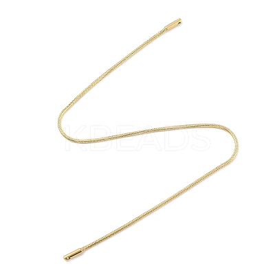 Ion Plating(IP) 304 Stainless Steel Round Snake Chain Bracelet Making BJEW-M293-11G-1