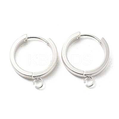 201 Stainless Steel Huggie Hoop Earrings Findings STAS-A167-01O-S-1