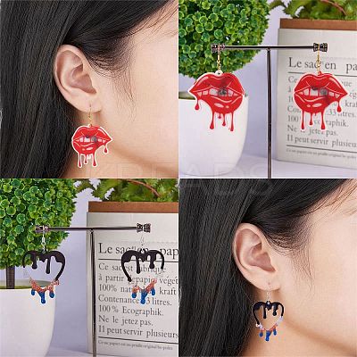 5Pcs Halloween Theme DIY Pendant Silicone Molds DIY-SZ0006-39-1