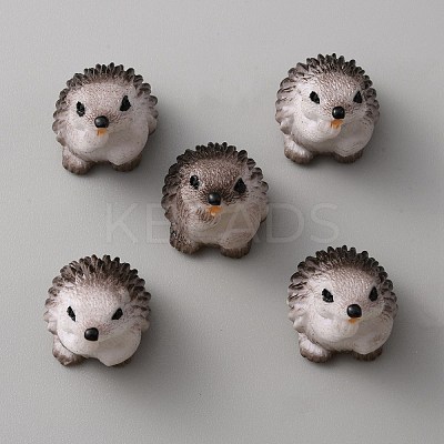 Resin Hedgehog Display Decorations DJEW-WH0042-29C-1