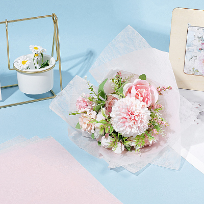 114Pcs Square Cotton Flower Bouquet Wrapping Paper Decoration AJEW-SP0004-30A-1