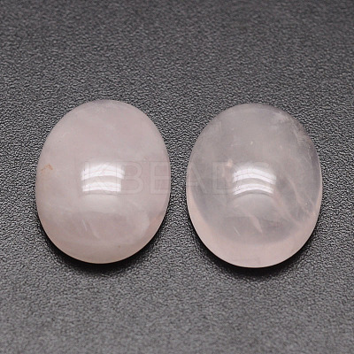 Oval Natural Rose Quartz Cabochons X-G-K020-30x22mm-07-1