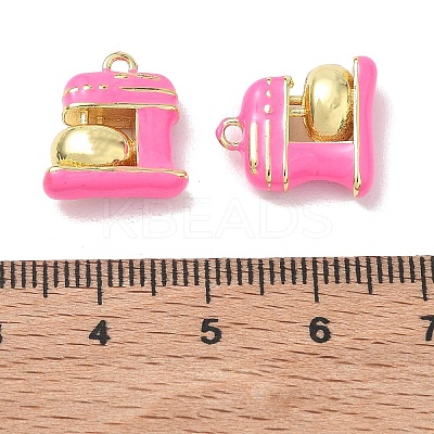Brass Enamel Pendants LS-KK-A300-05G-1
