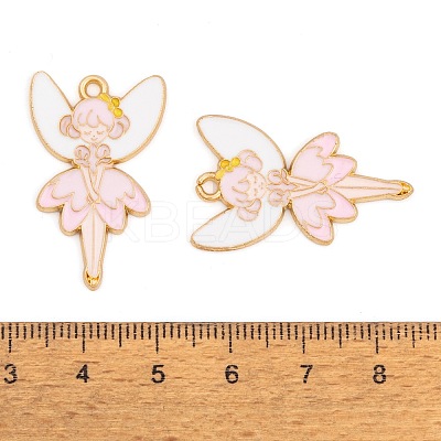 Rack Plating Alloy Enamel Pendants FIND-A040-08A-01G-1
