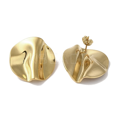 304 Stainless Steel Stud Earrings for Women EJEW-Z303-19G-1
