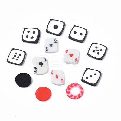 Handmade Polymer Clay Cabochons CLAY-N006-90-1
