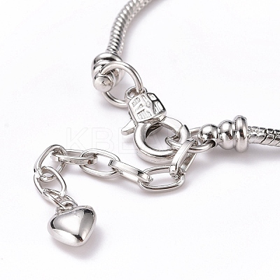 Brass European Bracelets BJEW-JB05142-1