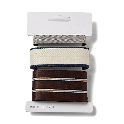 9 Yards 3 Styles Polyester Ribbon SRIB-C002-08E-1