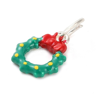 Christmas Themes Alloy Enamel Charms FIND-I063-01H-1