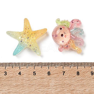 Transparent Resin Cabochons CRES-L050-02B-1