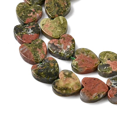 Natural Unakite Beads Strands G-M403-A23-03-1