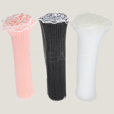 3 Bags 3 Colors Organza Flower Wrapping Bouquet Paper DIY-CY0001-79-1